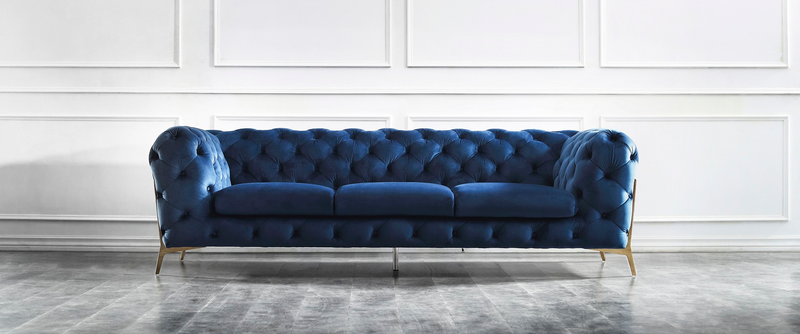 Francheska Blue Sofa Set