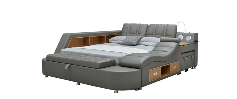 Cadillac Bed Queen size Dark Grey