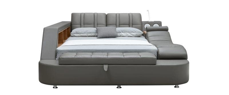 Cadillac Bed Queen size Dark Grey