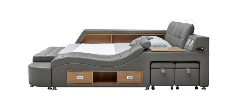 Cadillac Bed Queen size Dark Grey