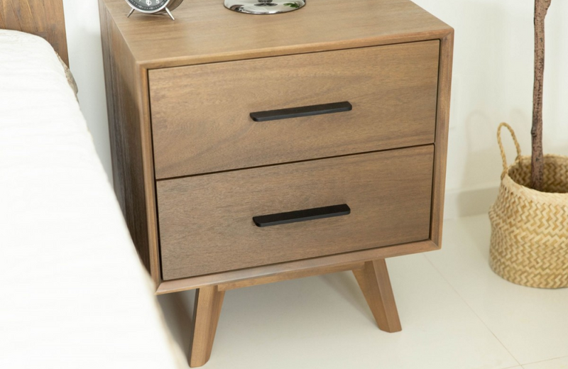 Clariss - Contemporary Walnut NIghtstand