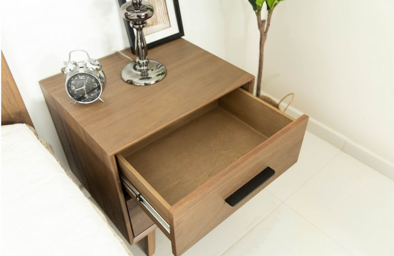 Clariss - Contemporary Walnut NIghtstand