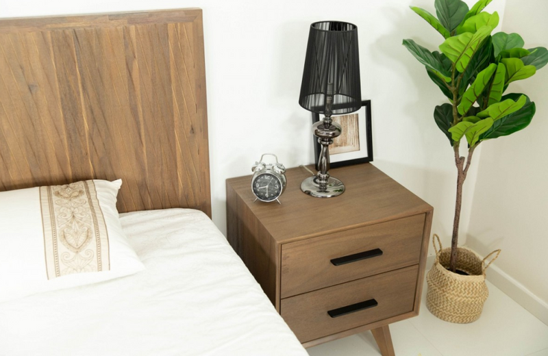 Clariss - Contemporary Walnut NIghtstand