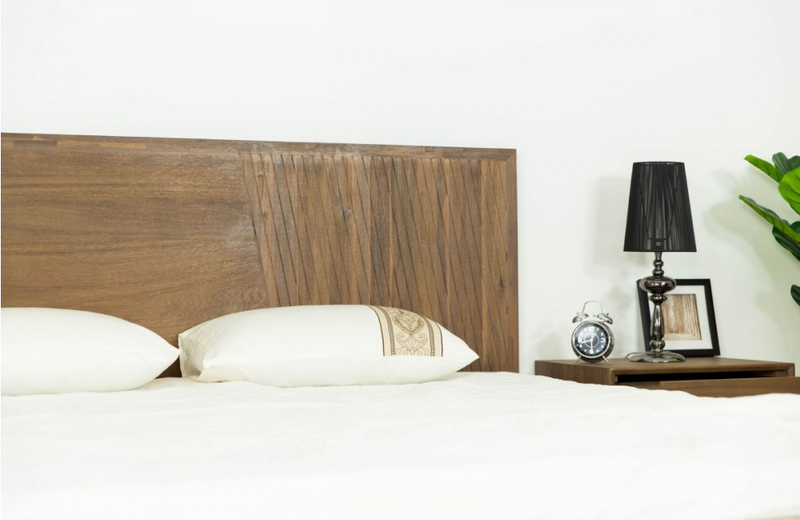 Clariss - Contemporary Walnut Bed