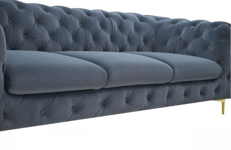 Santa Ana - Modern Dark Grey Fabric Sofa