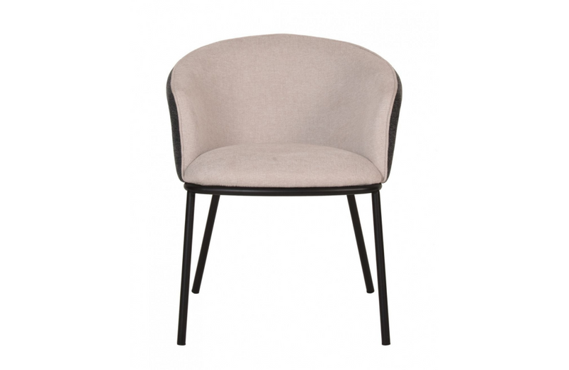 Norman - Modern Beige & Grey Dining Armchair