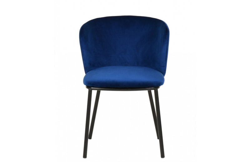 Boise - Modern Blue Velvet Dining Chair (Set of 2)