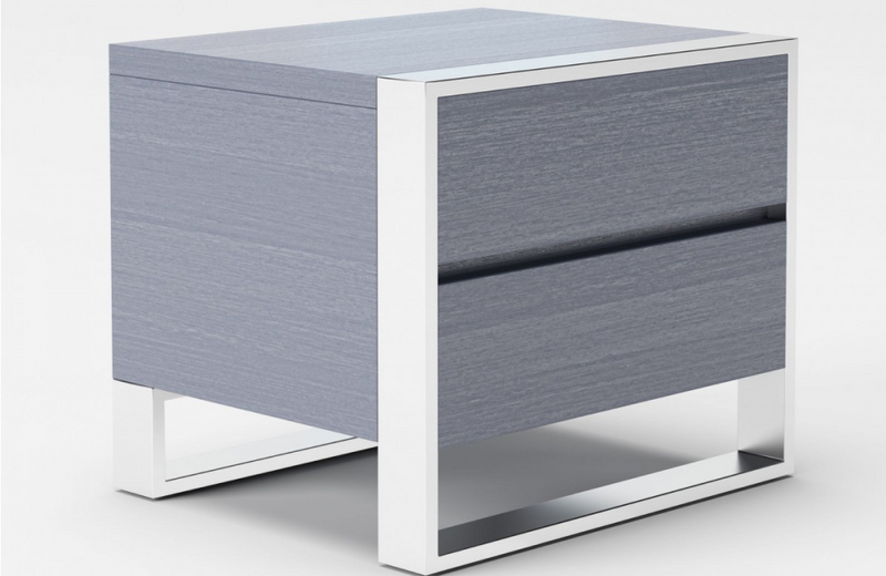 Jennie - Modern Grey Nightstand