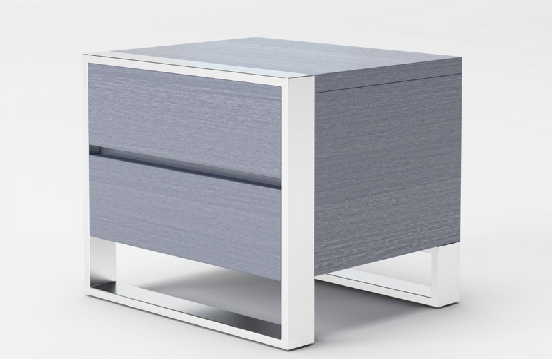 Jennie - Modern Grey Nightstand