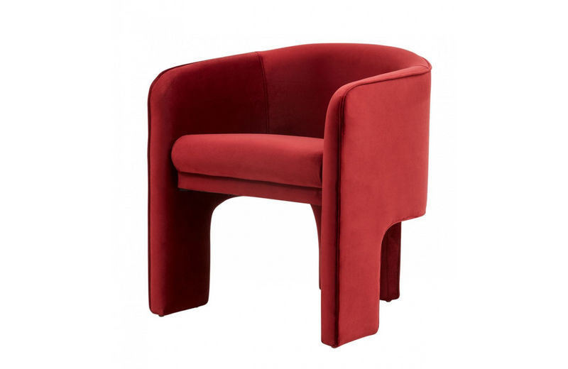 Tomas Modern Burnt Orange Accent Chair