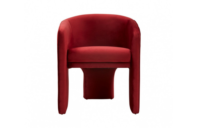 Tomas Modern Burnt Orange Accent Chair