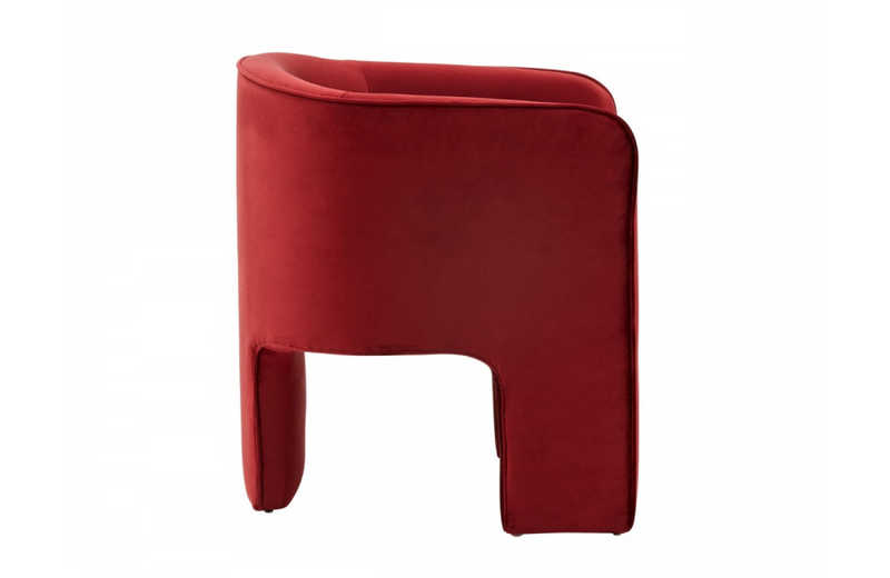 Tomas Modern Burnt Orange Accent Chair