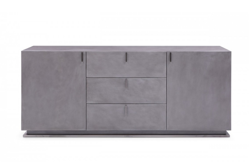 Boulder - Modern Grey Crackle Buffet