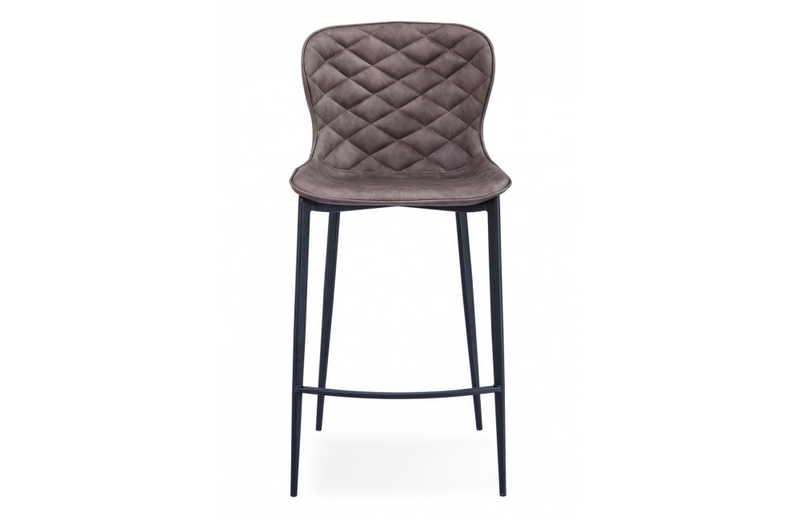 Frederica - Modern Brown & Black Bar Stool (Set of 2)