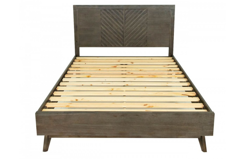 Greensboro - Mid-Century Dark Acacia Bed