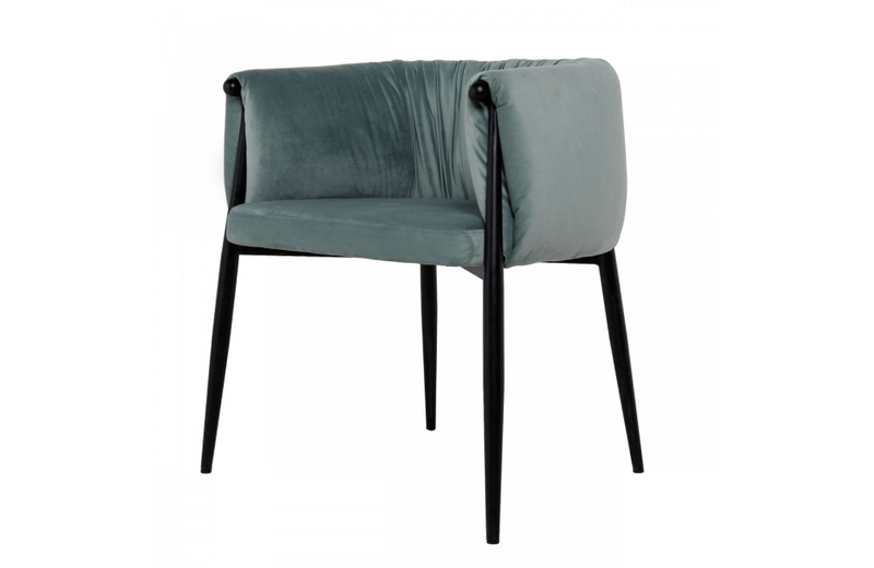 Burbank - Modern Light Green Fabric Dining Chair