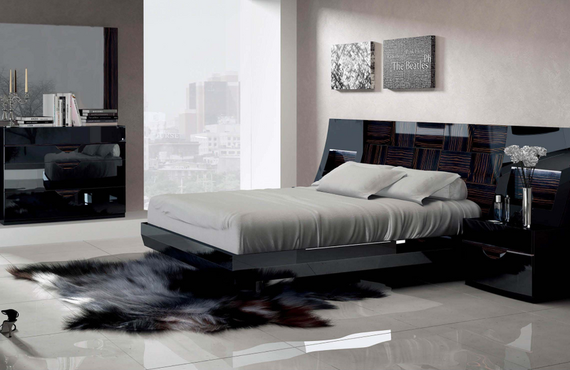 Jillian Black Modern Bedroom