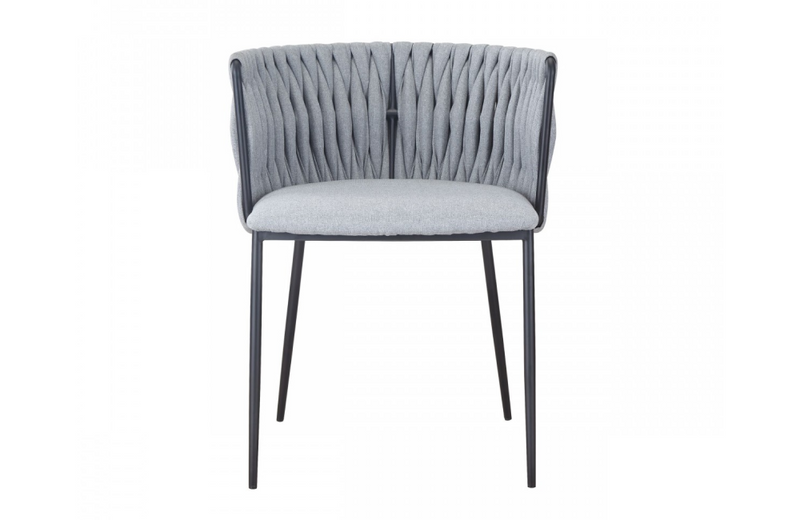 Garland - Contemporary Light Grey & Black Dining Chair