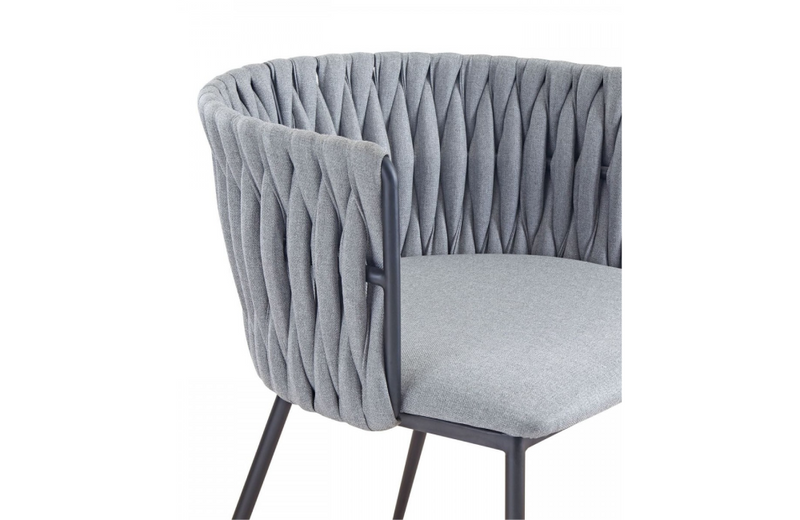 Garland - Contemporary Light Grey & Black Dining Chair