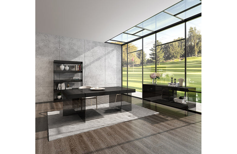 Grey Cloud Modern Dining in High Gloss