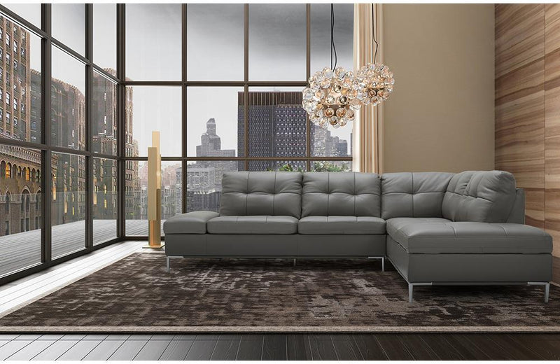 Kyle Sectional Sofa Grey with Storage