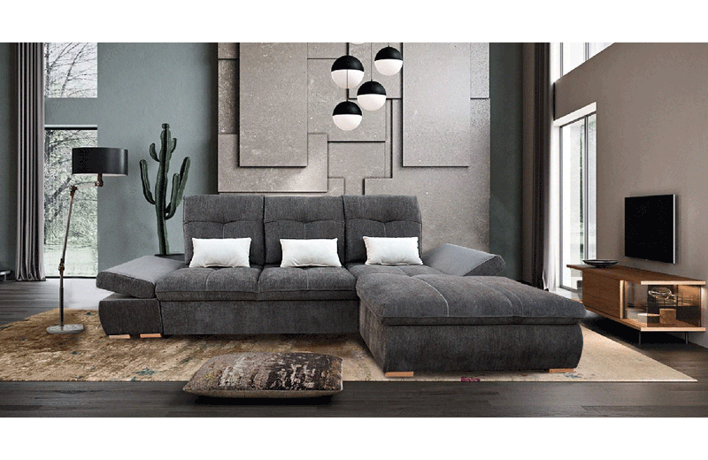 Estero Sectional Sofa with Bed and storage