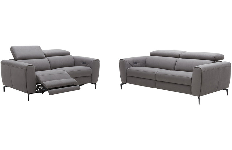 Scuzzo Reclining Motion Sofa Set Grey