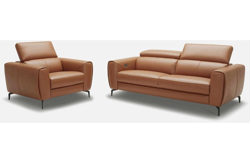 Scuzzo Reclining Motion Sofa Set Caramel