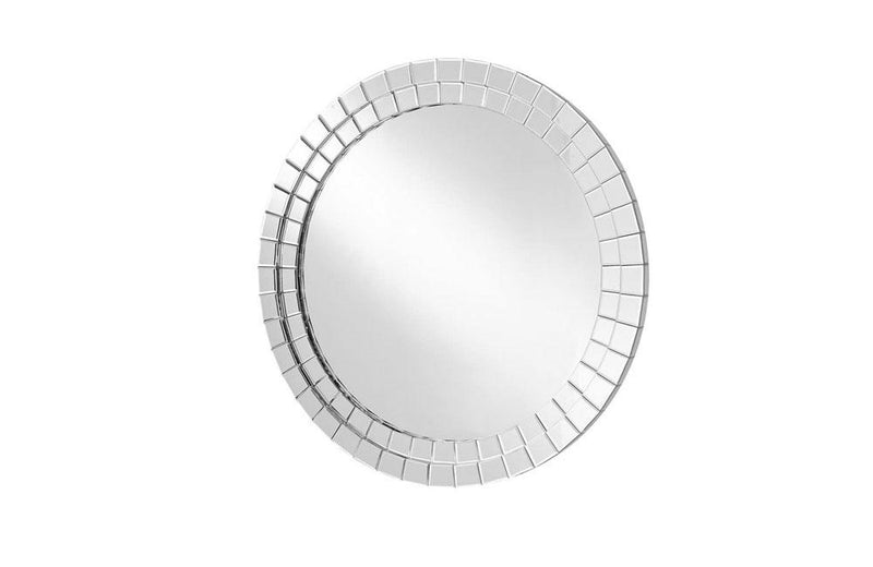 Modern Round Mirror in Clear