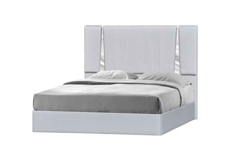 Matissee Bed Silver Grey