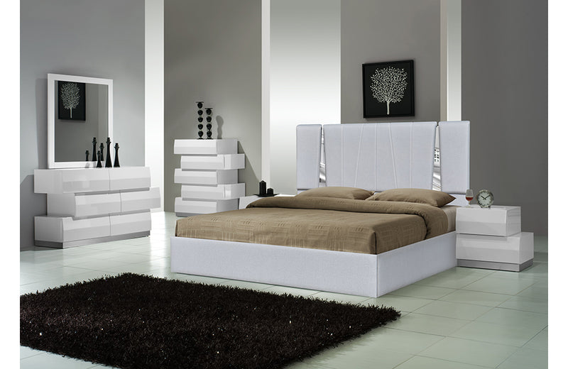 Matissee Bed Silver Grey