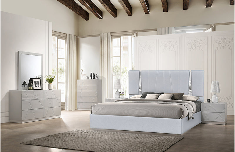 Matissee Bed Silver Grey