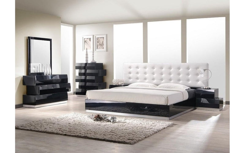 Milly White & Black Modern Bedroom