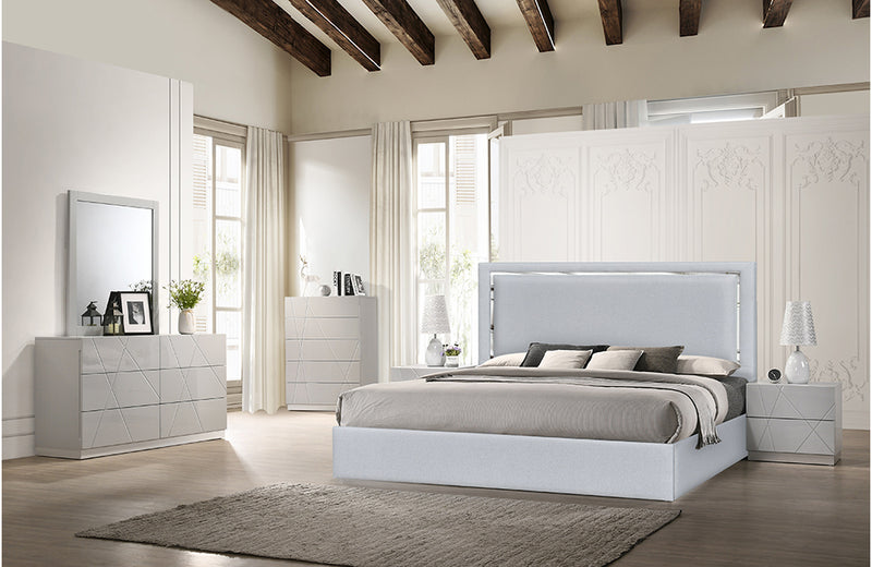 Monet Bed Silver Grey