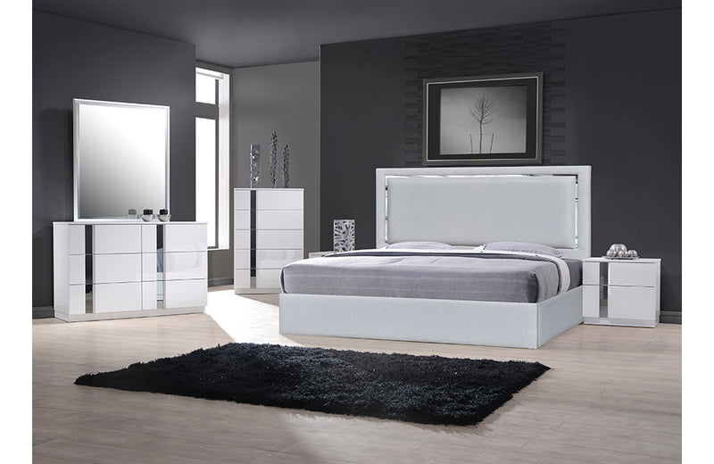 Monet Bed Silver Grey