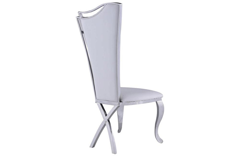 Zarah Dining Chair White Leather