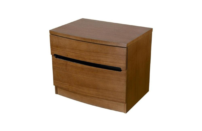 Flavian 2 Drawer Nightstand Brown