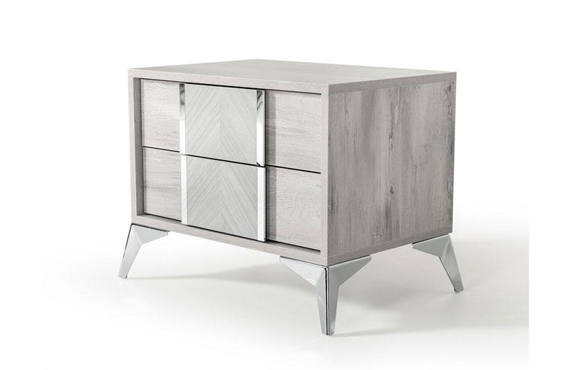 Alexa Italian Modern Nightstand Gray