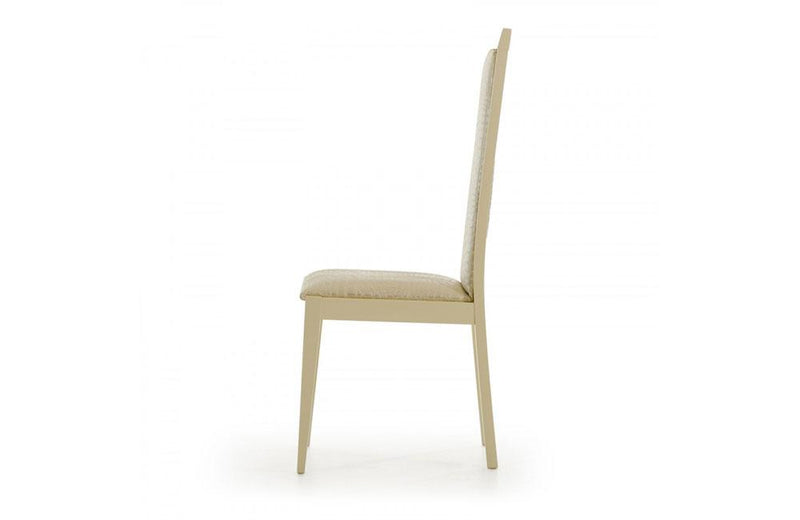 Ancona Modern Beige Crocodile Eco-Leather Dining Chair