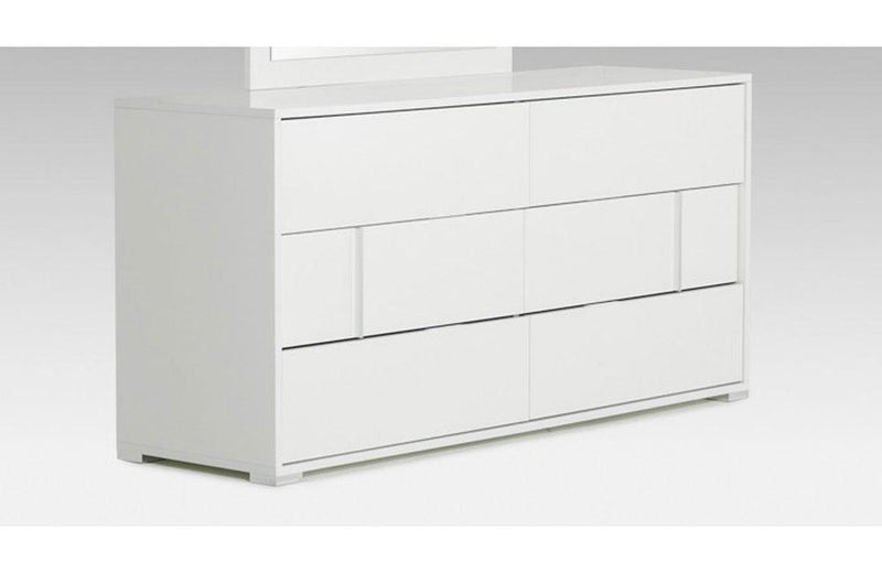 Nicla Italian Modern White Dresser