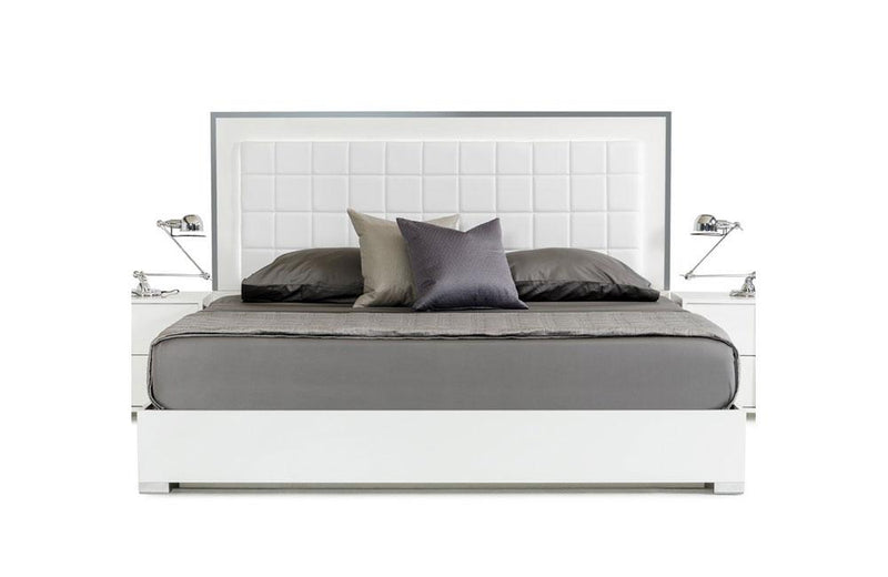 San Marino Modern Bed White