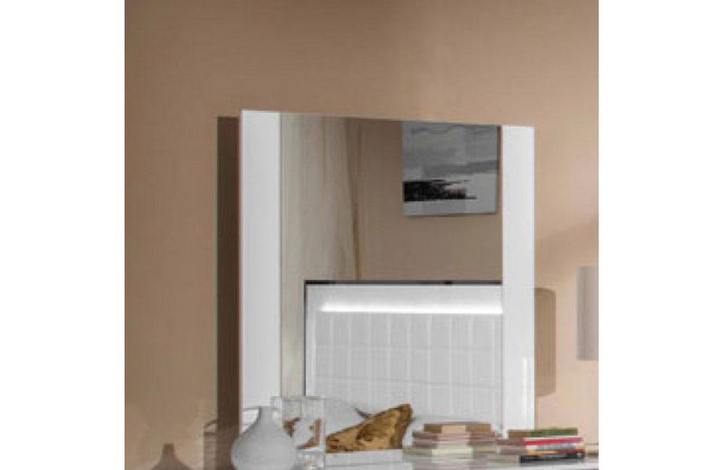 San Marino Modern Mirror White