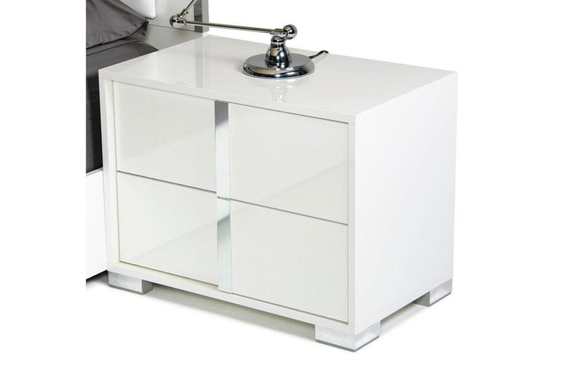 San Marino Modern Nightstand White