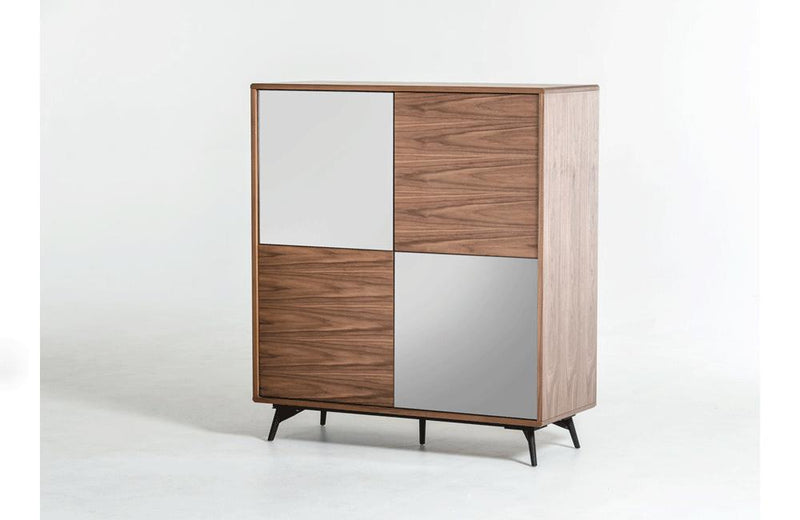 Kennedy Modern Walnut Square Buffet