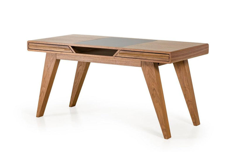 Soria Modern Walnut Desk