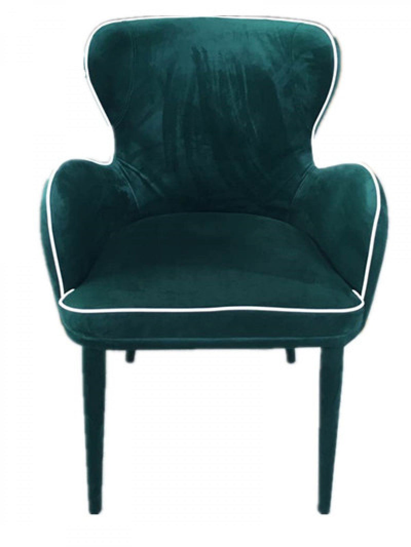 Tigard Modern Fabric Dining Chair Green