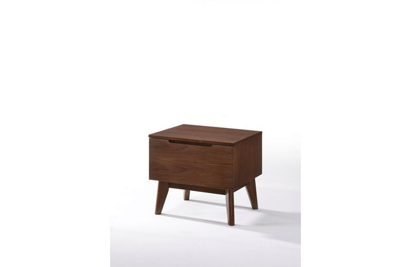 Lewis Mid-Century Modern Walnut Nightstand