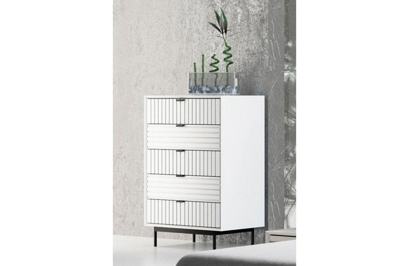 Valencia Contemporary White Chest