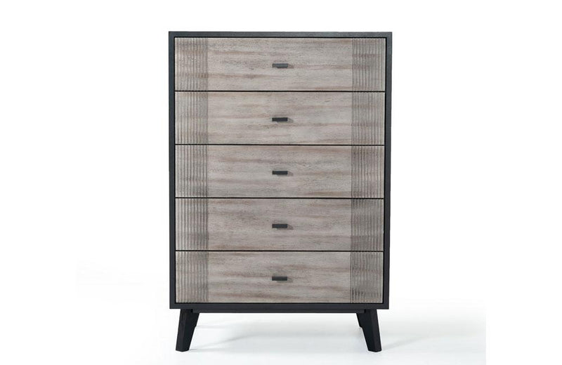 Panther Contemporary Gray & Black Chest