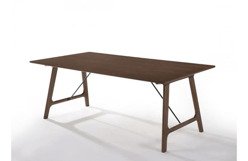 Oritz Mid-Century Modern Walnut Dining Table